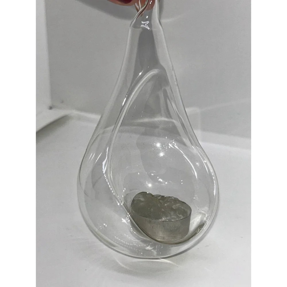Set Of 2 Glass Diffuser Teardrop Christmas Ornament Essential Oils Decor Home